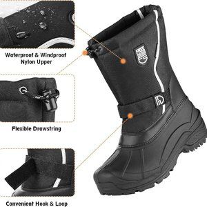 NWT FREE SOLDIER INSULATED WATERPROOF NON-SLIP WINTER BOOTS W/REMOVABLE LINER 7
